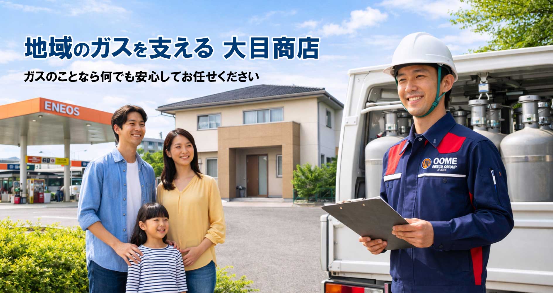 大目商店のプロパンガス あたたかい生活のお手伝い
